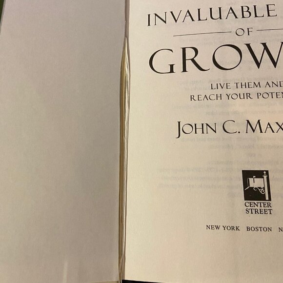 ⭐4 FOR $20⭐ The 15 Invaluable Laws of Growth by John C. Maxwell Hardcover Book - Picture 5 of 5